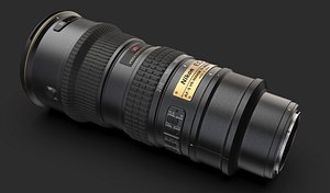 Camera lens - Nikon 70-200mm 3D