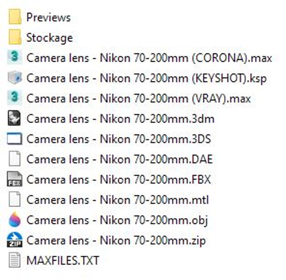 Camera lens - Nikon 70-200mm 3D https://p.turbosquid.com/ts-thumb/ni/2NO8YB/as/directory/jpg/1659958003/1920x1080/fit_q87/5e6eb026a8cfb62b71c9c9208301d04be586c374/directory.jpg