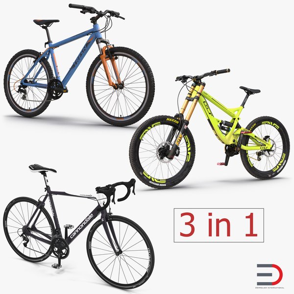 3d model modern bikes