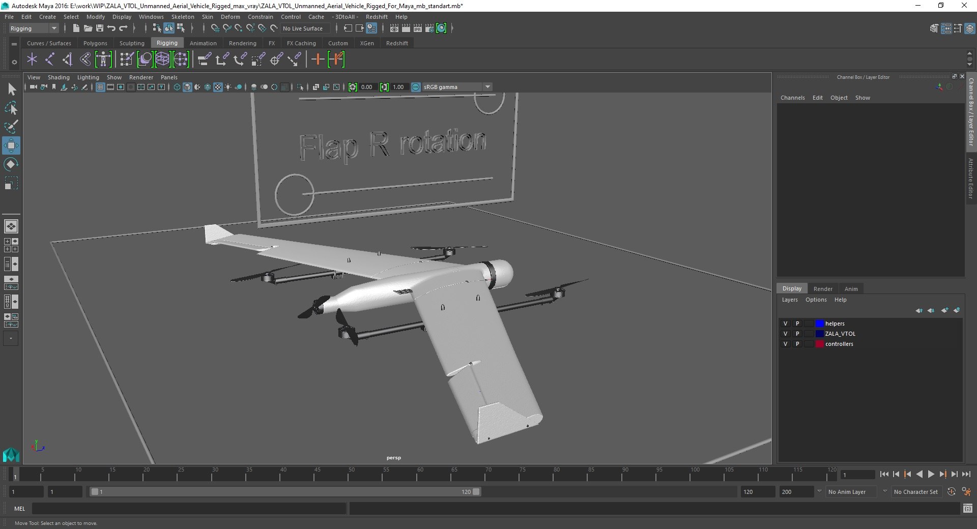 ZALA VTOL Unmanned Aerial Vehicle Rigged for Maya 3D model https://p.turbosquid.com/ts-thumb/ni/6RUeM4/8v/zalavtolunmannedaerialvehicleriggedformayac4dmodel035/jpg/1680187818/1920x1080/fit_q87/30347a2f6adb66488c36f375e34fcdb6513465fc/zalavtolunmannedaerialvehicleriggedformayac4dmodel035.jpg