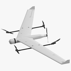 ZALA VTOL Unmanned Aerial Vehicle Rigged for Maya