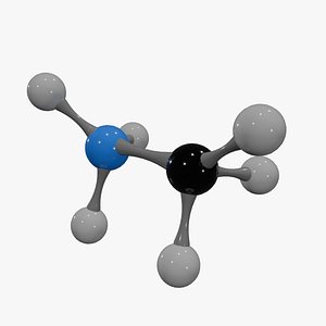 Methylammonium Ion Molecule 3D model
