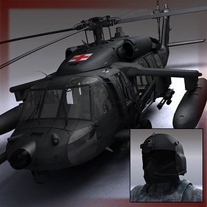 Battlehawk Military Helicopter