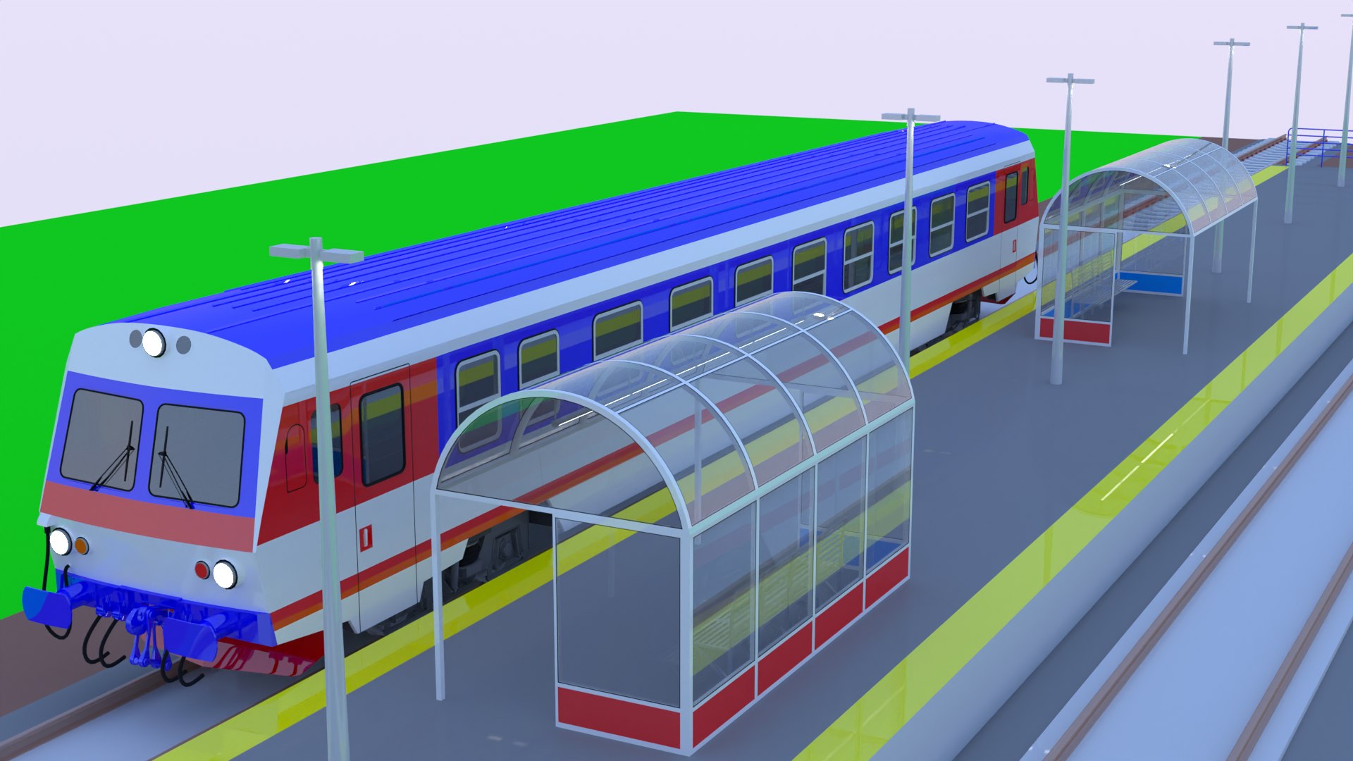Local Railway Station II Model - TurboSquid 2151491