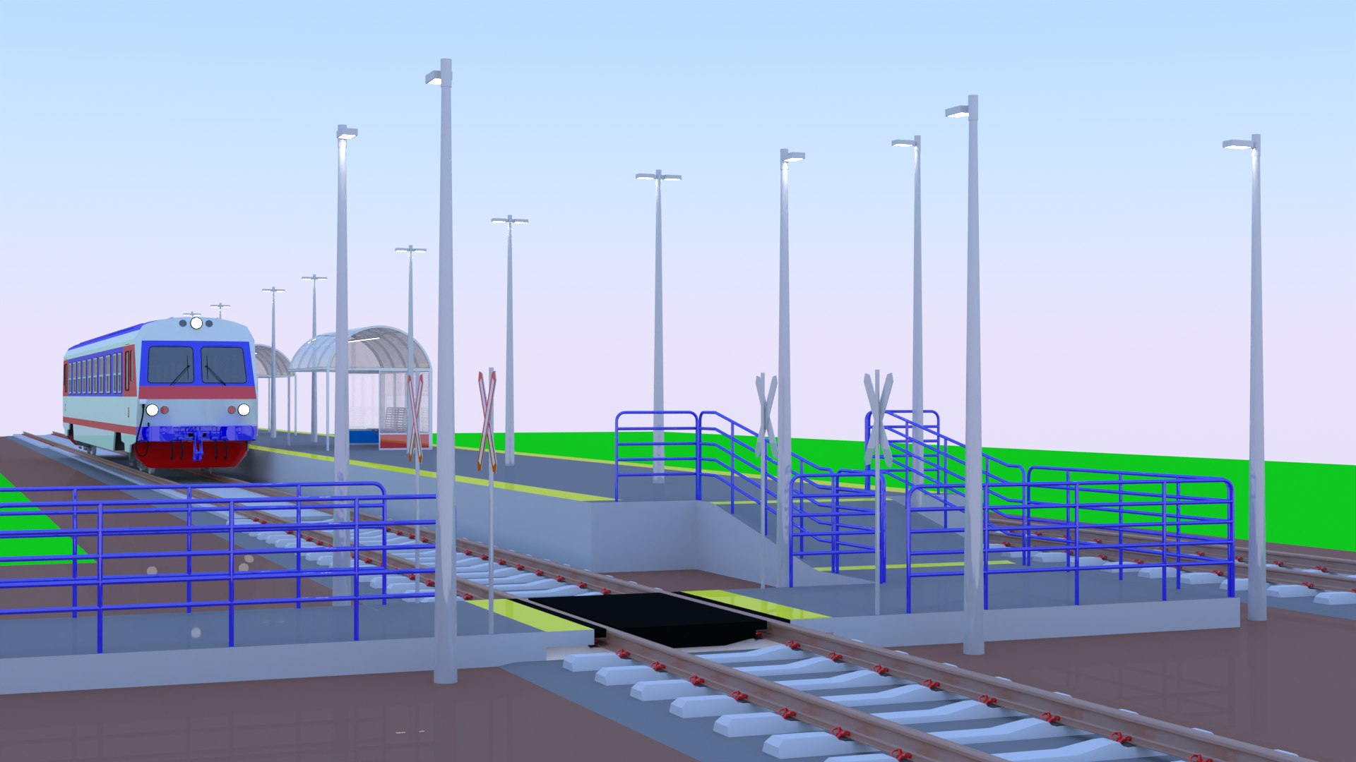 Local Railway Station II Model - TurboSquid 2151491
