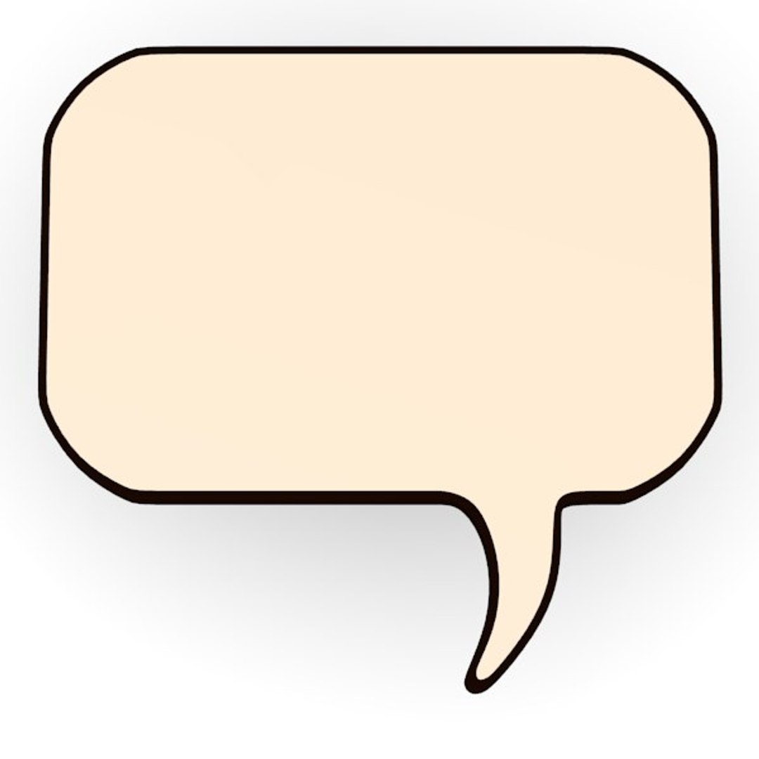 Speech Bubbles 3d Model 