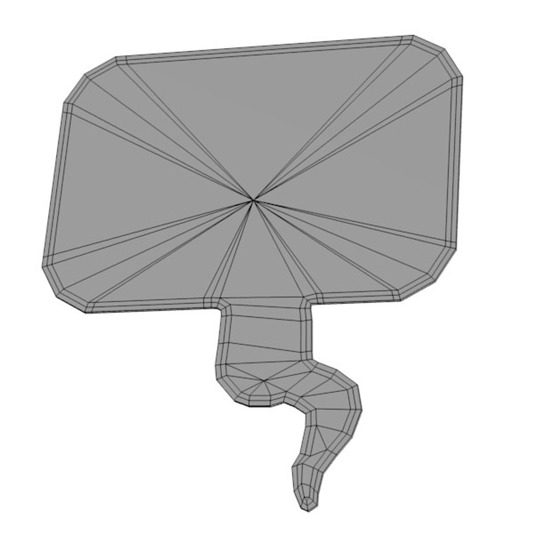 speech bubbles 3d model