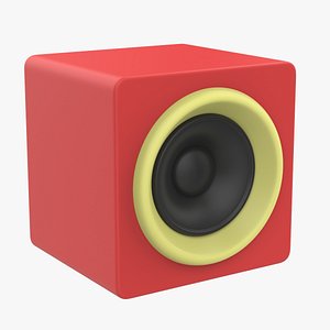 Stylized LoudSpeaker Icon 3D model