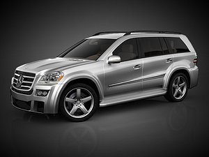 mercedes gl tuning 3d model