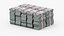 3D Stacked UK 10 Pounds Currency Bundles