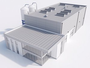 3d model industrial building 17