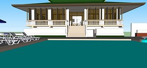 Tropical clubhouse