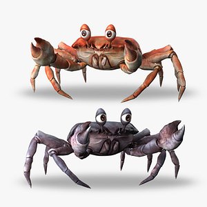 Cartoon Crab 3D model