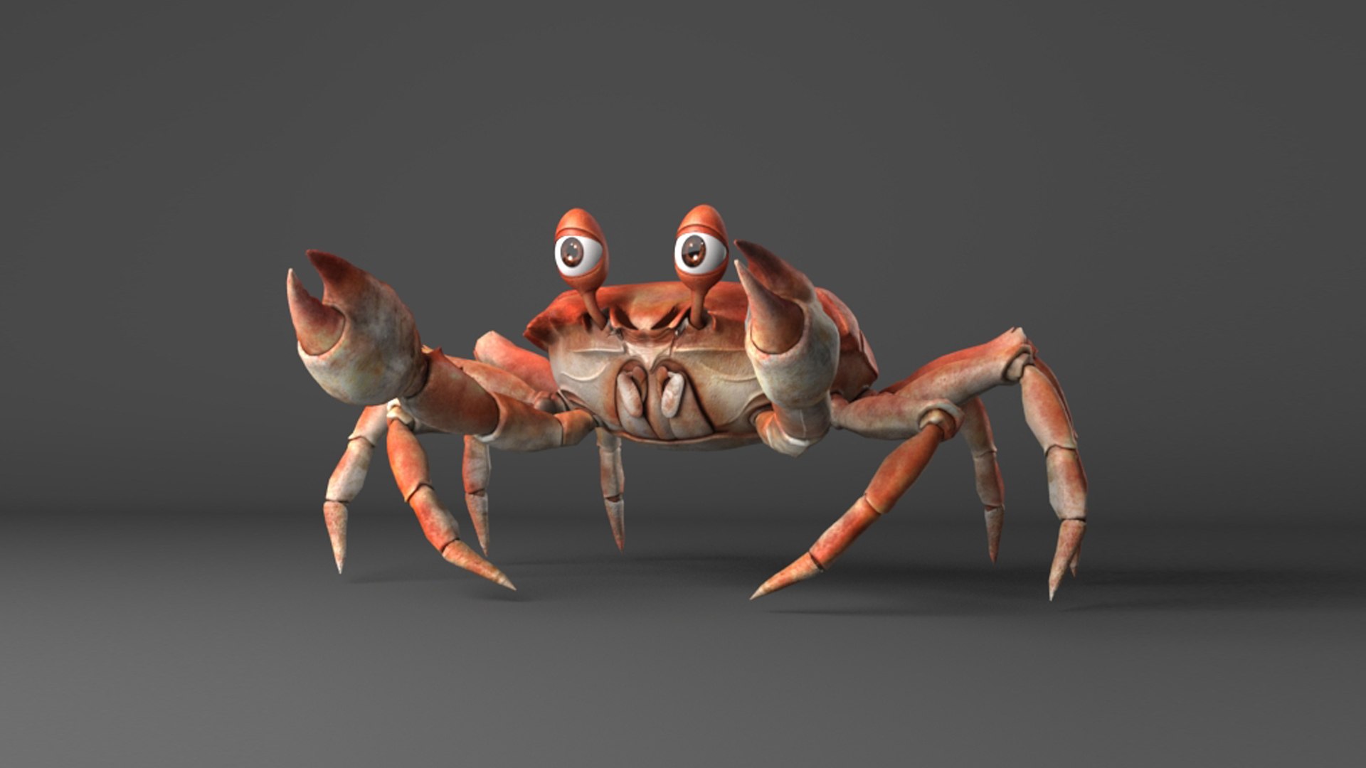 Cartoon Crab 3D Model - TurboSquid 2056063