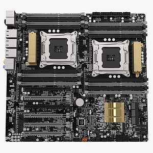 3D Gaming Motherboard model