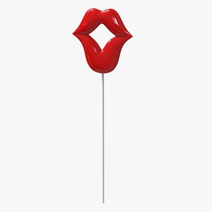 3D lips stick props model