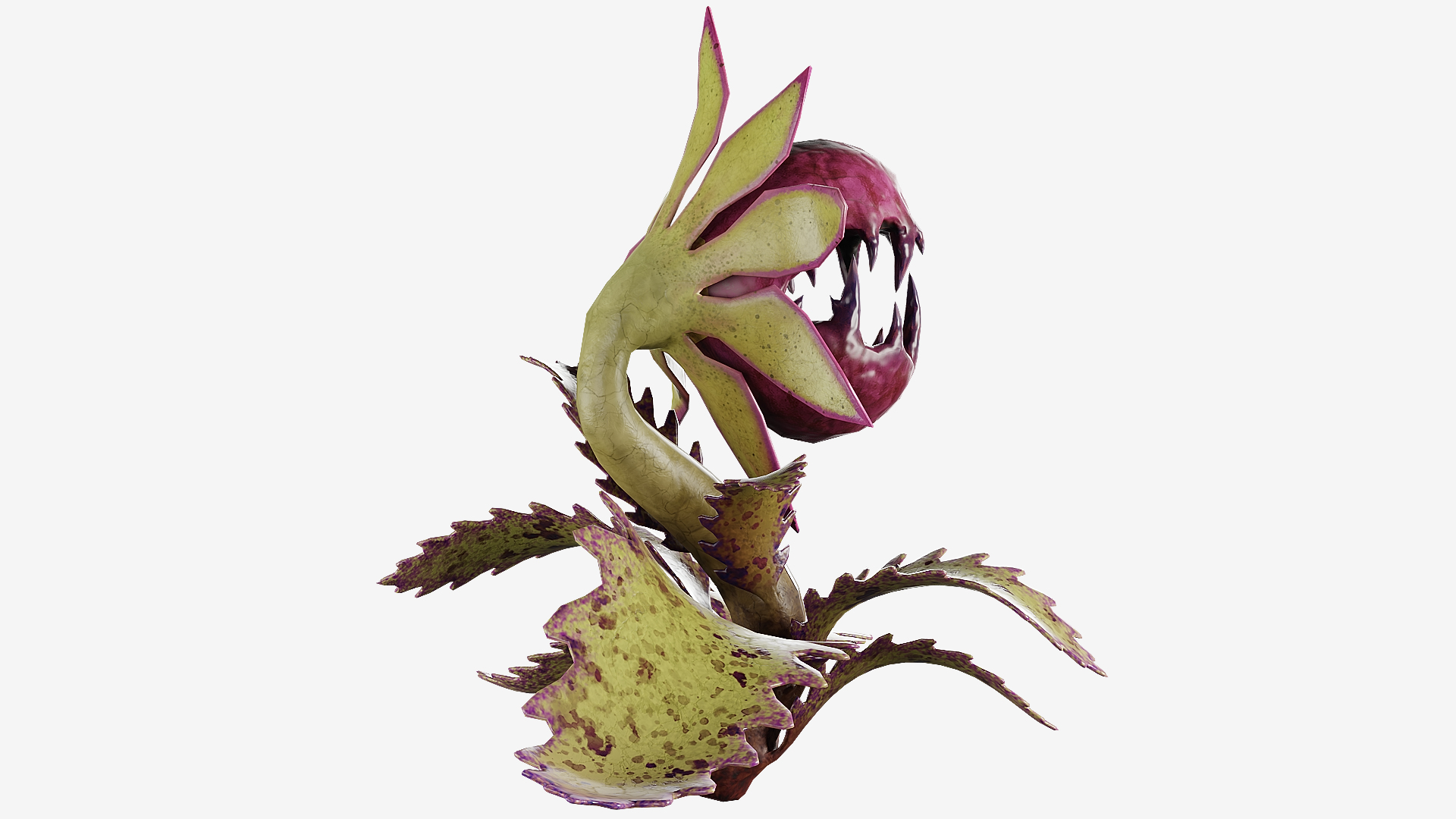 Wild Raspberry Carnivorous Monster Plant 3D model - TurboSquid 1932800