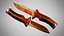 Cuchillo 7 Brown Bramble FT con sangre