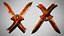 Cuchillo 7 Brown Bramble FT con sangre