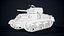 tank ww2 gameready 3D model