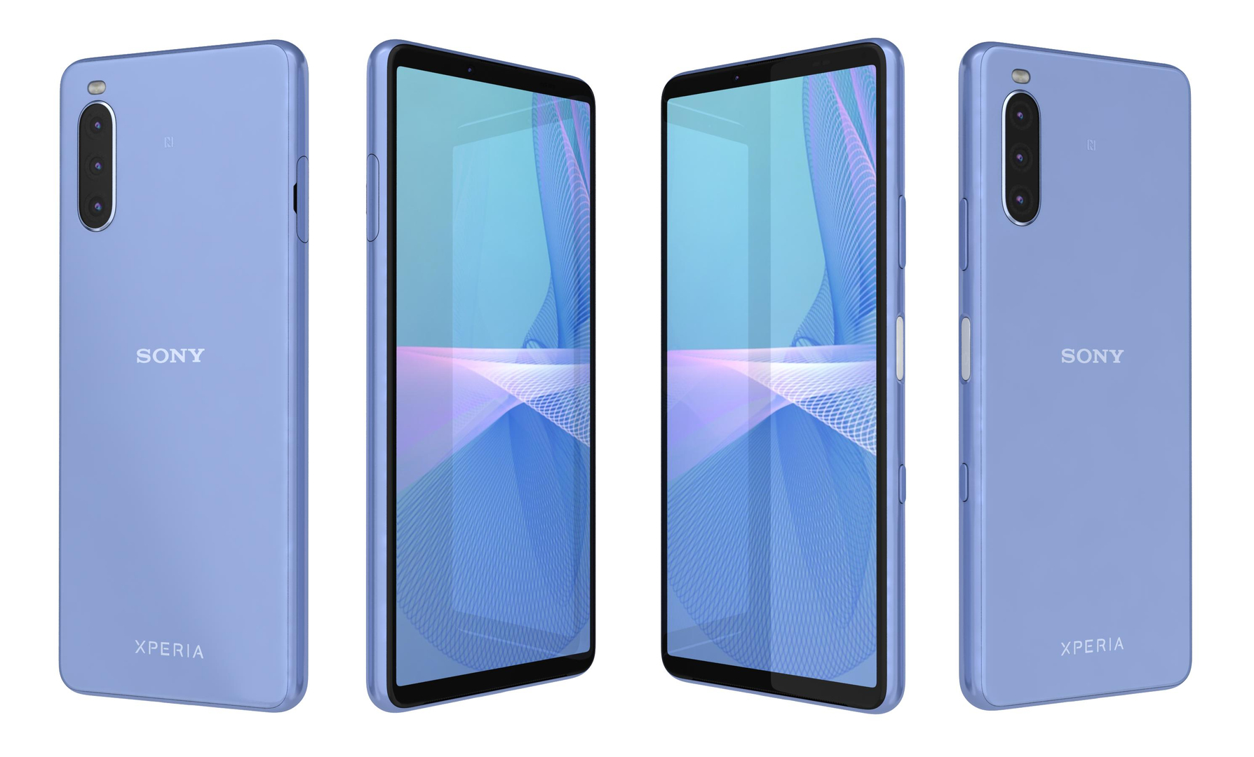 modelo 3d Sony Xperia 10 III Azul - TurboSquid 1738199