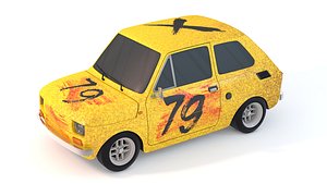 3D Fiat 126 model
