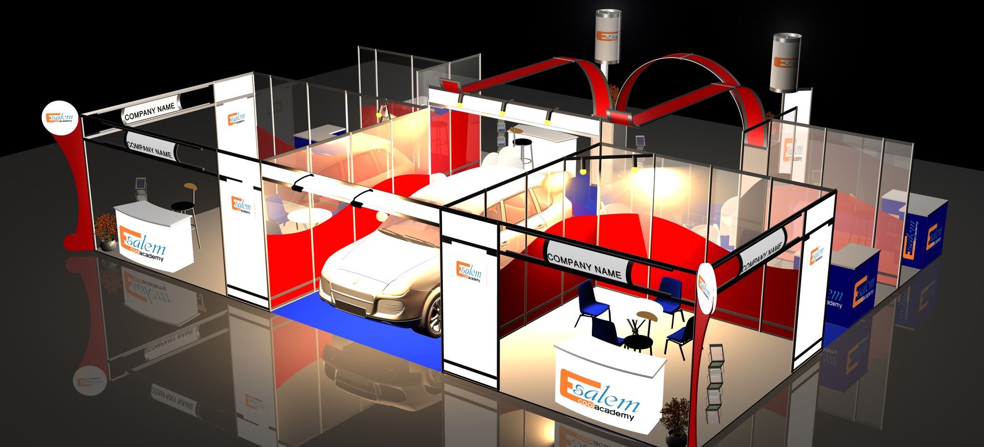 3D 12 X 9 Booth - TurboSquid 1490167