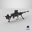 Type 97 Japanese Anti Tank Rifle Low-poly PBR