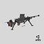 Type 97 Japanese Anti Tank Rifle Low-poly PBR