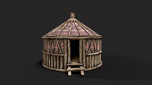 Traditional Yurt Nomads Tent with Interior 5 model
