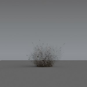 3D Debris Explosion 08 - Mid Scale