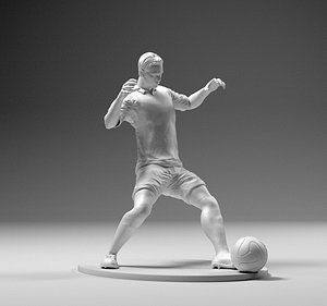 Footballer 02 Sledge Strike 01 Stl 3D print model