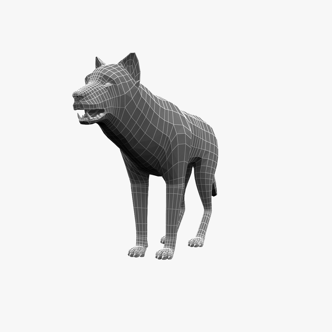 Wolf Rigged Animal 3d Max