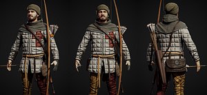 3D Medieval archer