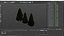 LowPoly Spruce Trees Set Dark Green