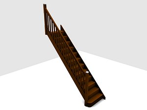 victorian staircase stop 3d model