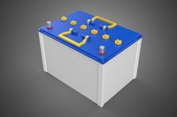 STANDARD BLUE WHITE ACCU BATTERY ACCUMULATOR VEHICLE VOLT POWER