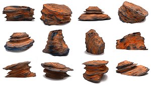 Martian Rocks Pack 10