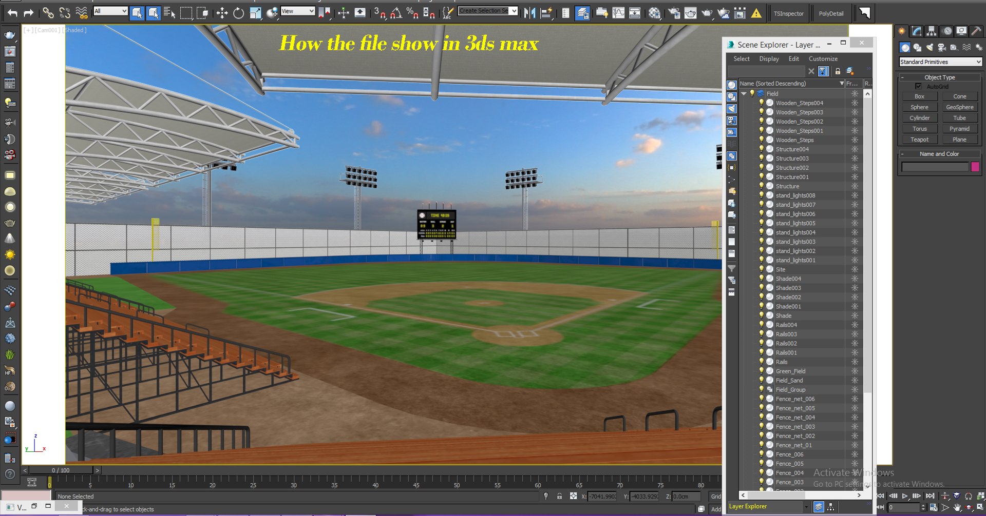 3D Real Baseball Stadium Model - TurboSquid 1454049