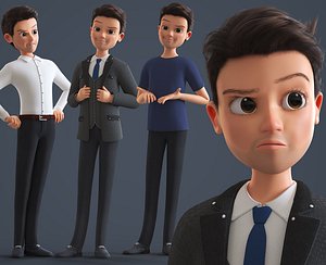 CARTOON FATHER 3 - RIGGED MAN 3D