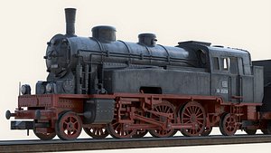 steam locomotive obj
