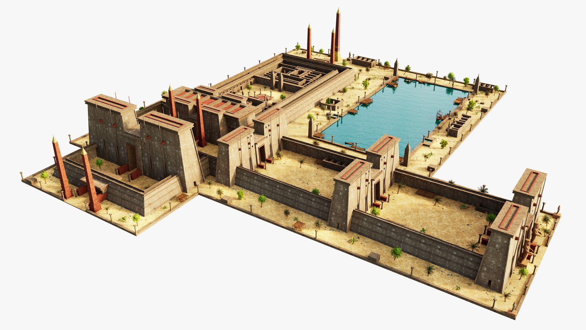 3D Karnak Temple - TurboSquid 2244261