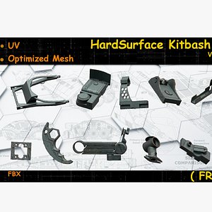 3D HardSurface Kitbash Free model