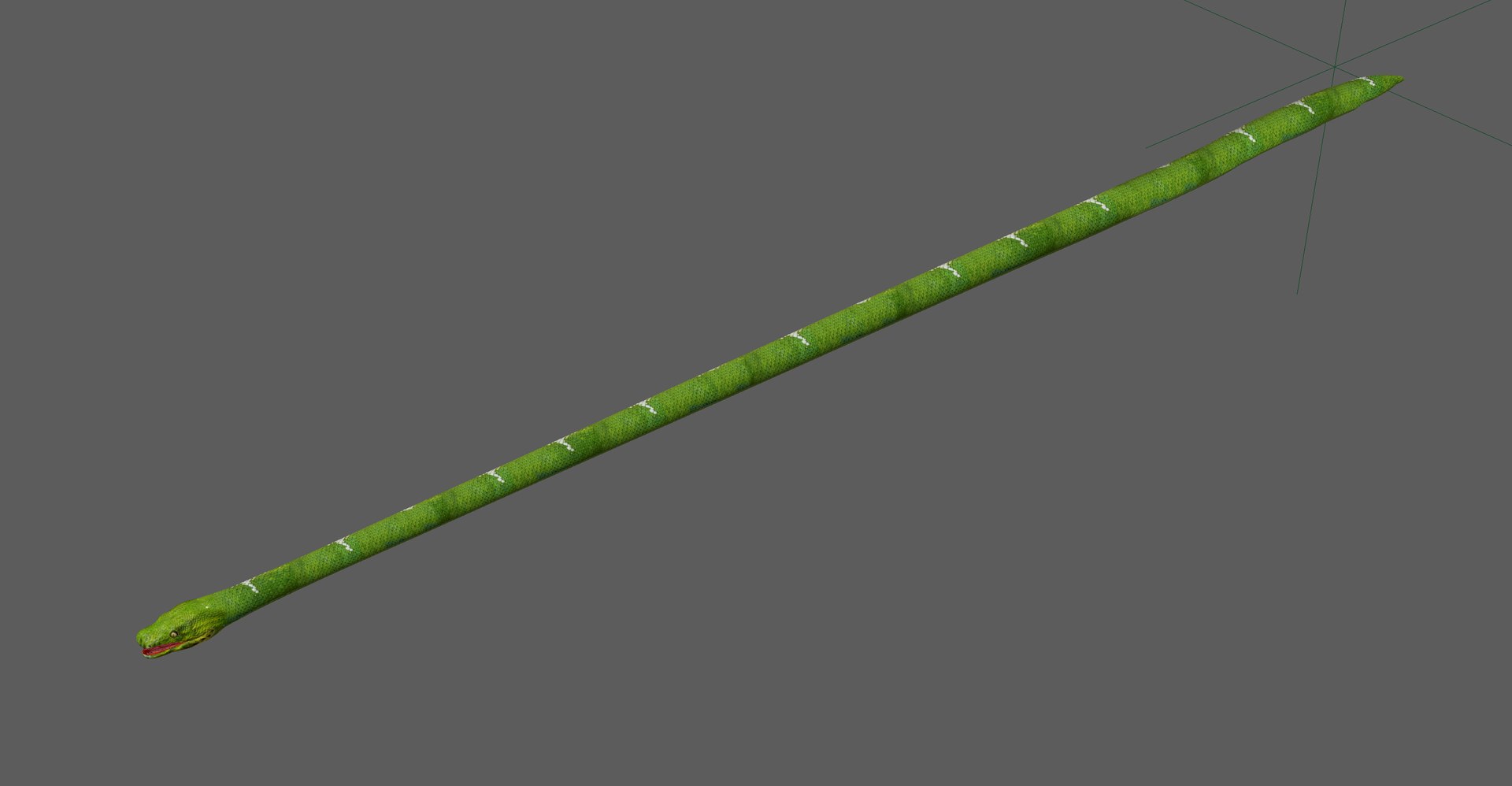 Green Snake Rig 3D Model - TurboSquid 2250823