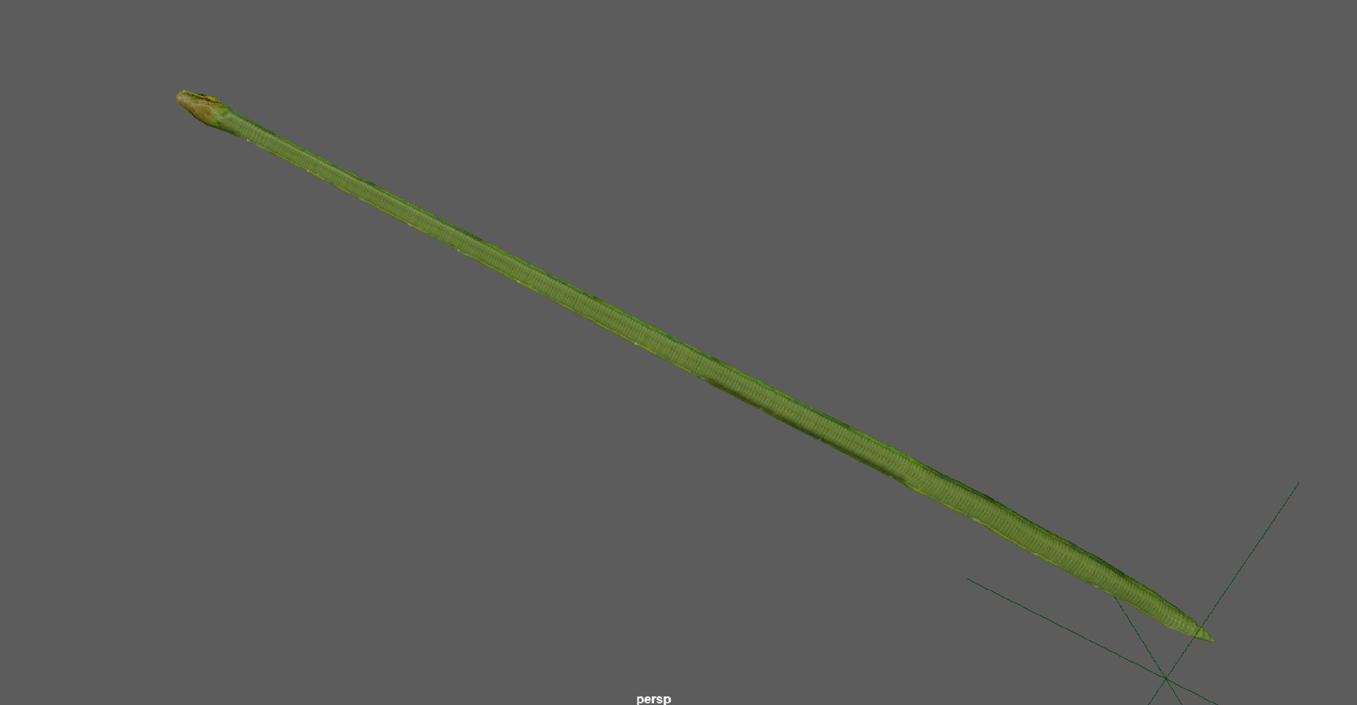 Green Snake Rig 3D Model - TurboSquid 2250823