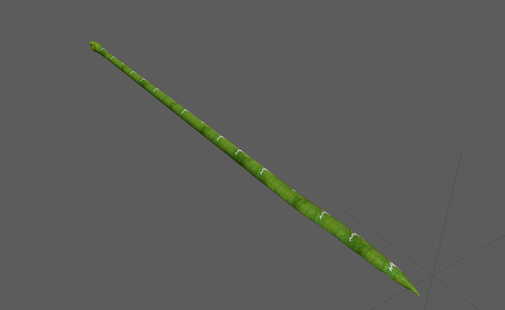Green Snake Rig 3D Model - TurboSquid 2250823