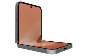 3D model Samsung Galaxy Z Flip 6 Peach Low Poly