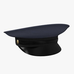 3D police hat model