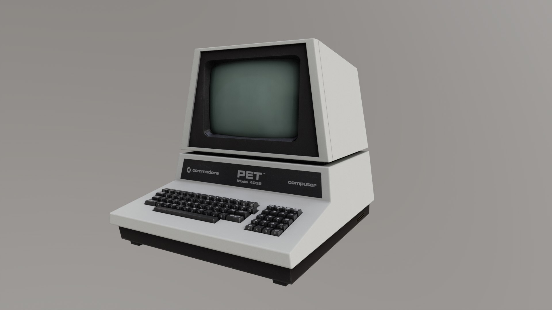 Commodore PET 3D model https://p.turbosquid.com/ts-thumb/nk/8aSw7f/ZK/tbrender_004/png/1730825085/1920x1080/fit_q87/d9f6d696ff5d85e52749838fb0189db0db757740/tbrender_004.jpg