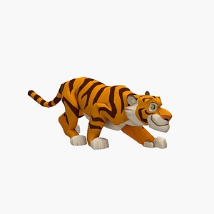 Toon Tigre 3D Model by mrichkhalid